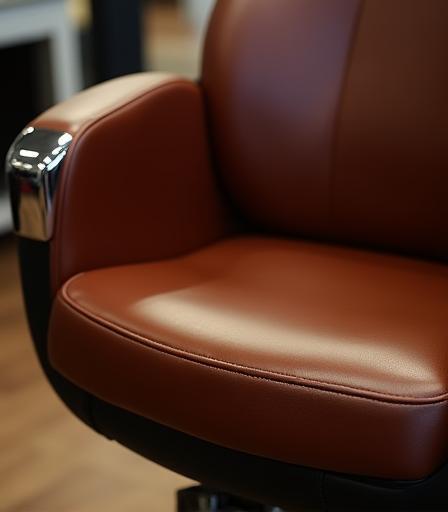 Vue détaillée d'une chaise de salon luxueuse