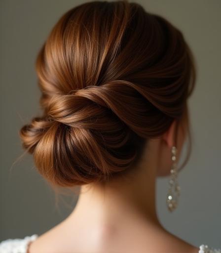 Chignon élégant pour une occasion spéciale
